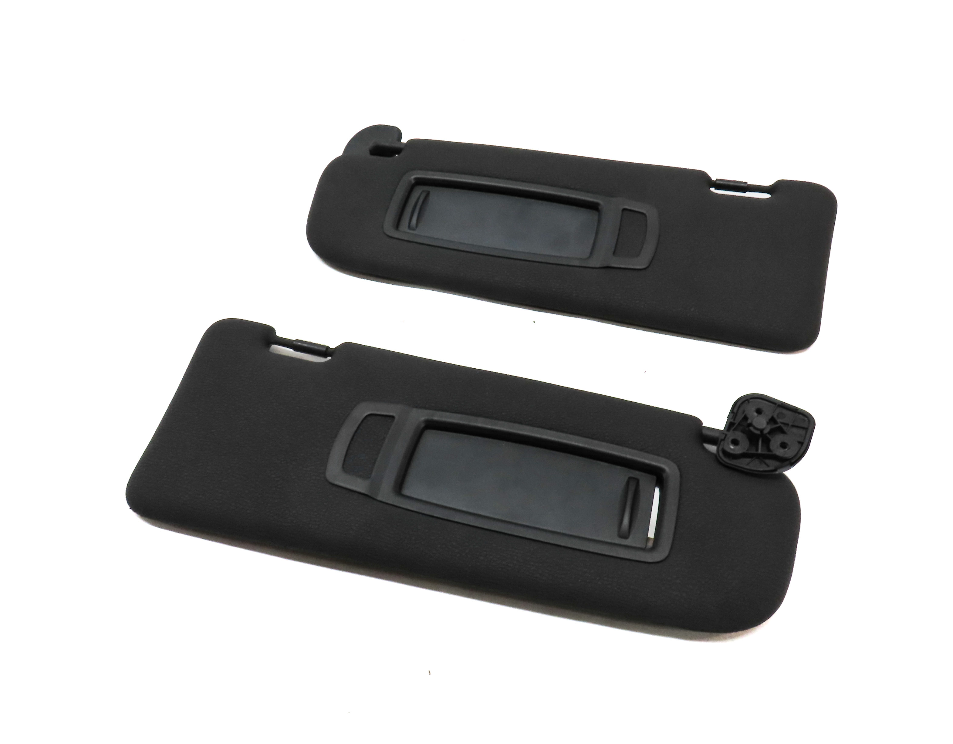 2011-2014 BMW X6 X6M ///M (E71) FRONT LEFT & RIGHT SUNVISOR SET-2 (BLACK) — exact item pictured